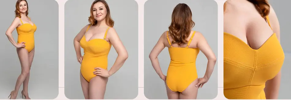 Изображение [Pro Шитье] Слитный купальник на бескаркасной базе и чашкой из поролона (2025)